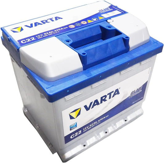 Varta Blue Dynamic 5524000473132 Autobatterien, C22, 12 V, 52 Ah, 470 A, Mit PKW