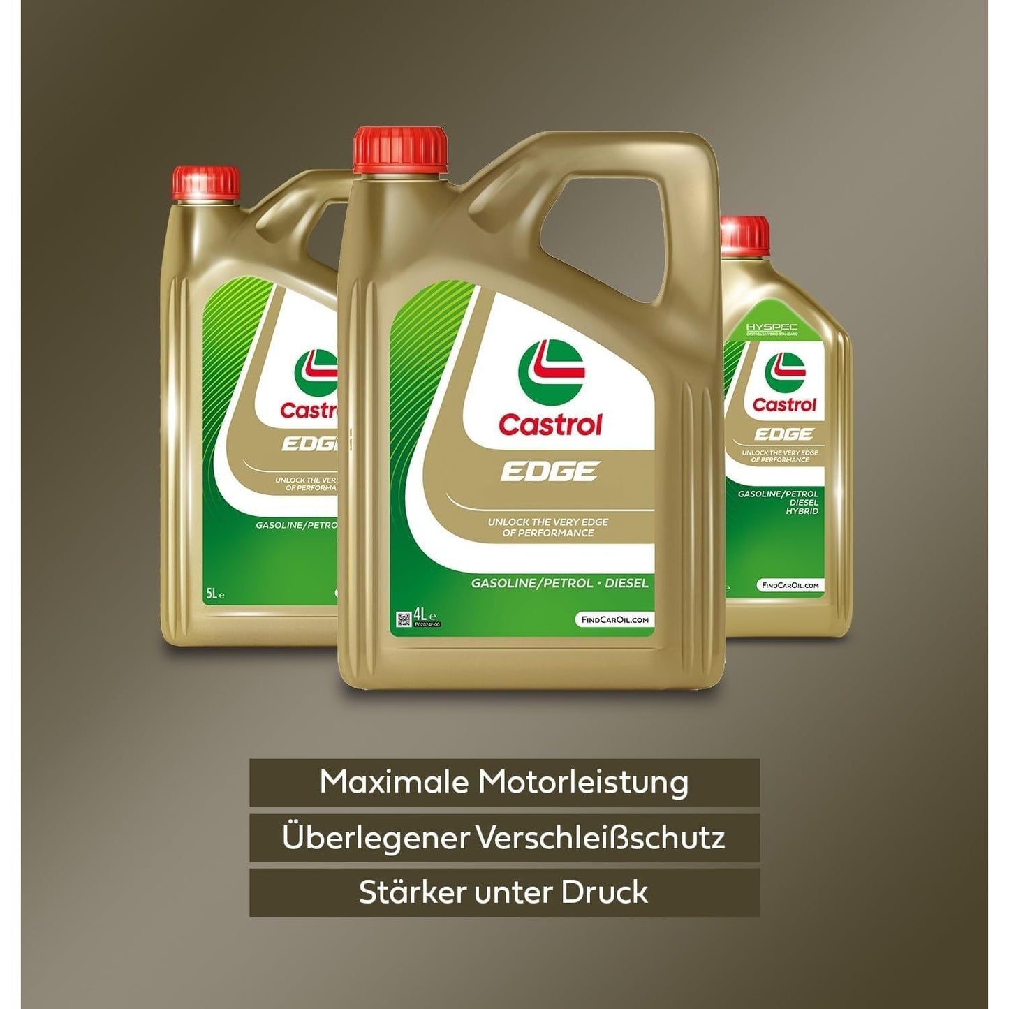 Castrol EDGE 5W-30 LL Longlife Motoröl, 5L, Gold