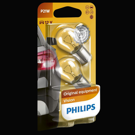 Philips 12498B2 Kugellampe Vision P21W