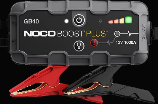 NOCO Boost plus GB40 1000A 12V Ultrasafe Starthilfe Powerbank, Lithium-Starthilfebox, Kfz-Batterie-Booster Und Hd-Starthilfekabel Für Bis Zu 6,0-Liter-Benzinmotoren Und 3,0-Liter-Dieselmotoren